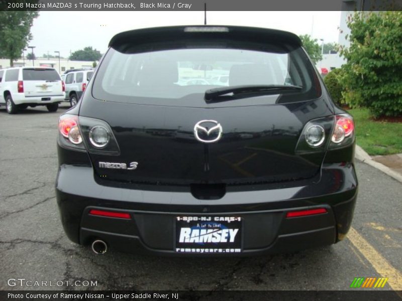 Black Mica / Gray 2008 Mazda MAZDA3 s Touring Hatchback