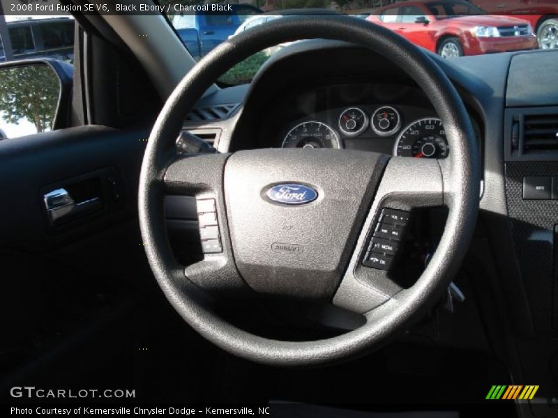 Black Ebony / Charcoal Black 2008 Ford Fusion SE V6