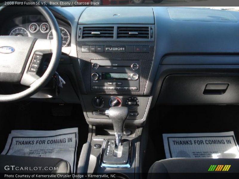 Black Ebony / Charcoal Black 2008 Ford Fusion SE V6