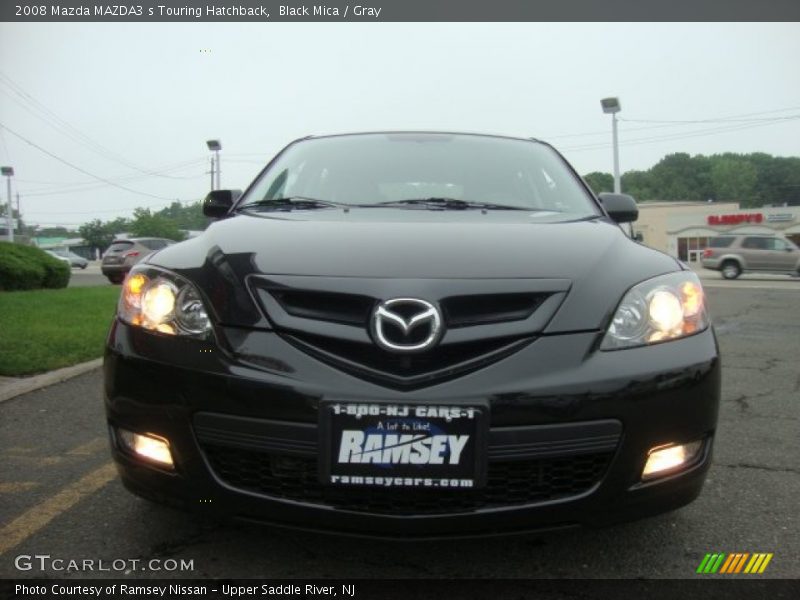 Black Mica / Gray 2008 Mazda MAZDA3 s Touring Hatchback