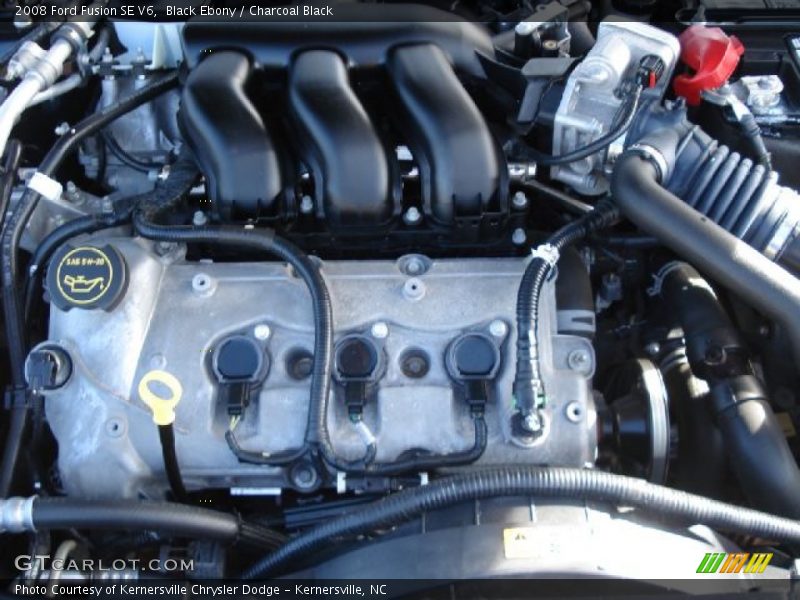 Black Ebony / Charcoal Black 2008 Ford Fusion SE V6
