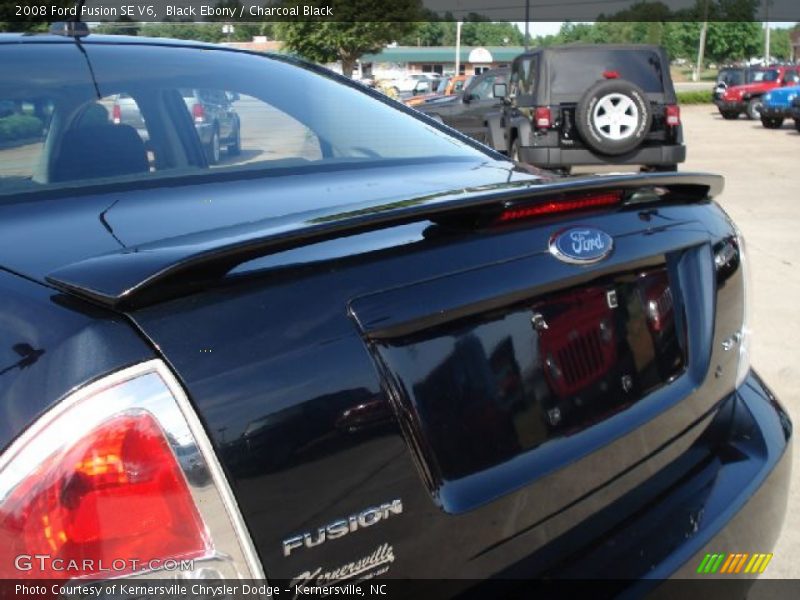 Black Ebony / Charcoal Black 2008 Ford Fusion SE V6