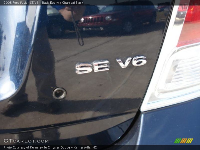 Black Ebony / Charcoal Black 2008 Ford Fusion SE V6