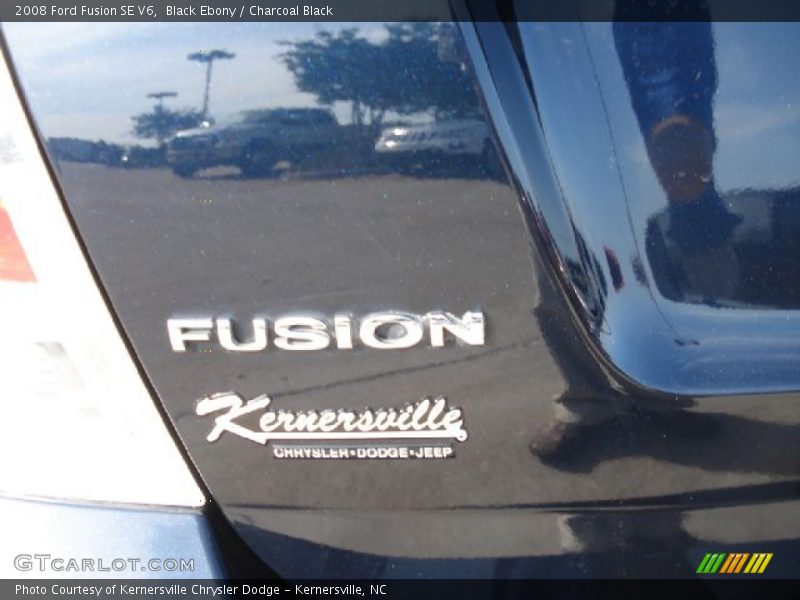 Black Ebony / Charcoal Black 2008 Ford Fusion SE V6