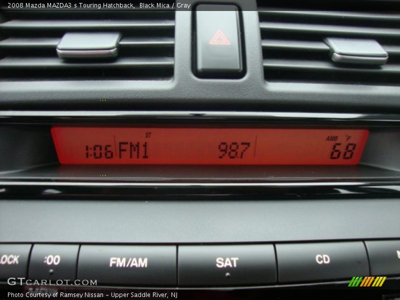 Black Mica / Gray 2008 Mazda MAZDA3 s Touring Hatchback