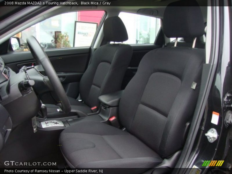Black Mica / Gray 2008 Mazda MAZDA3 s Touring Hatchback