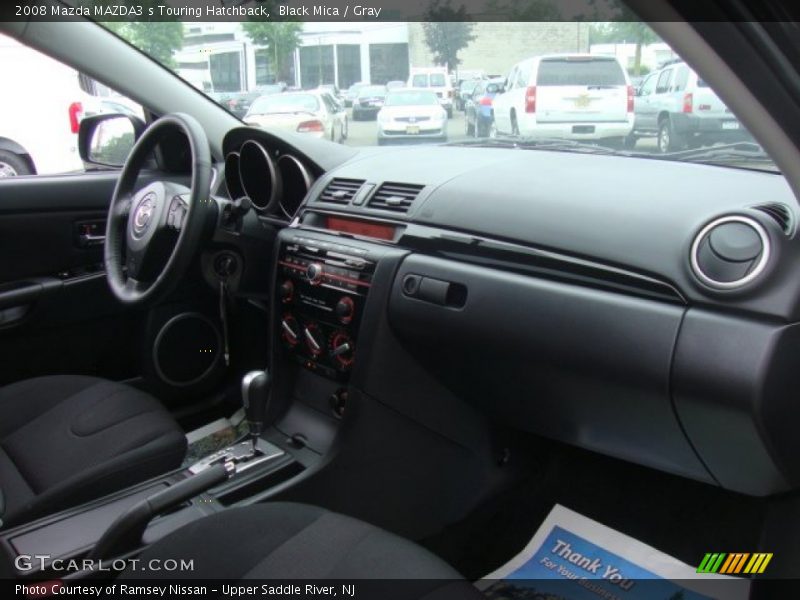 Black Mica / Gray 2008 Mazda MAZDA3 s Touring Hatchback