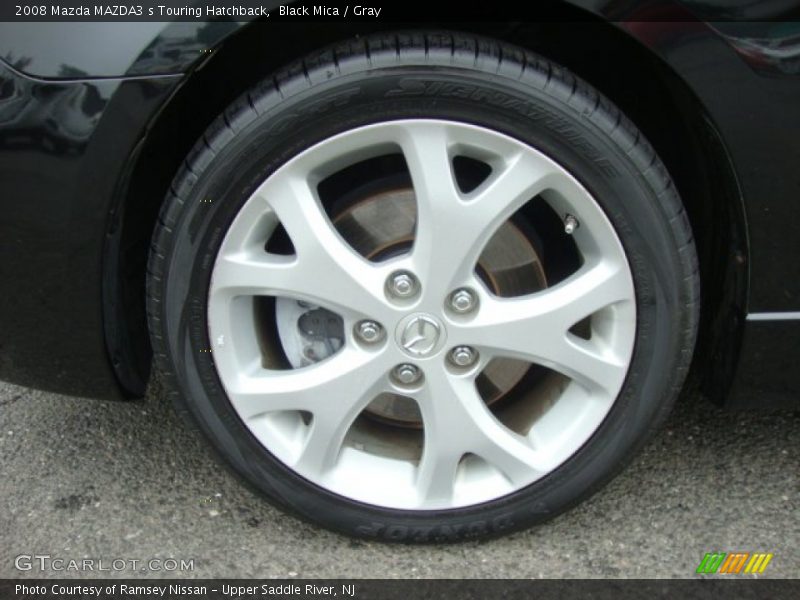 Black Mica / Gray 2008 Mazda MAZDA3 s Touring Hatchback