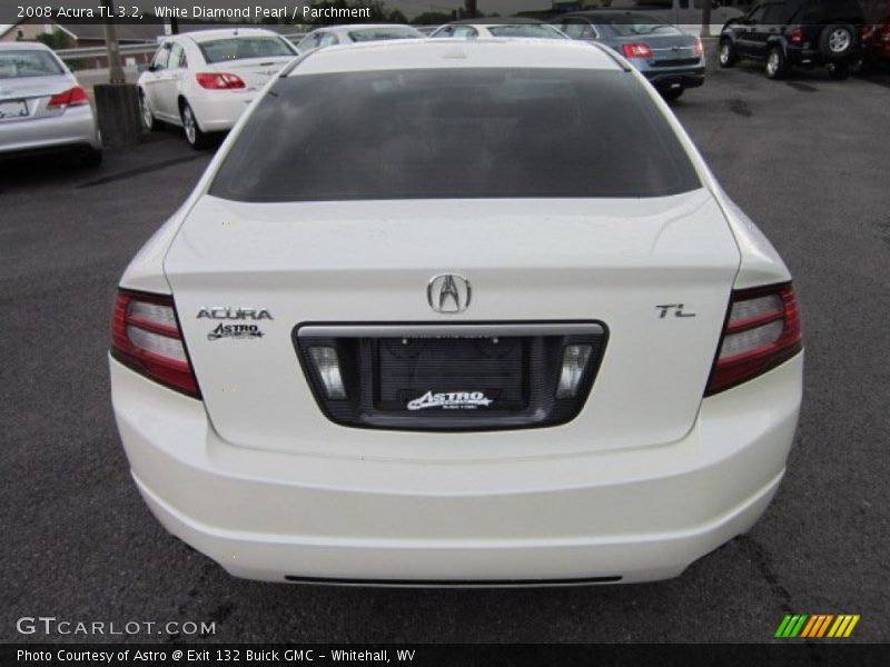 White Diamond Pearl / Parchment 2008 Acura TL 3.2