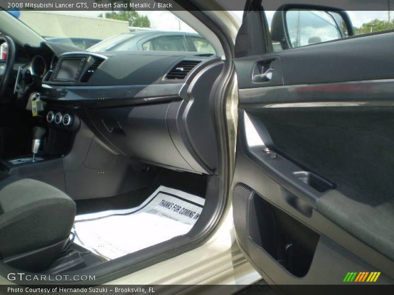 Desert Sand Metallic / Black 2008 Mitsubishi Lancer GTS