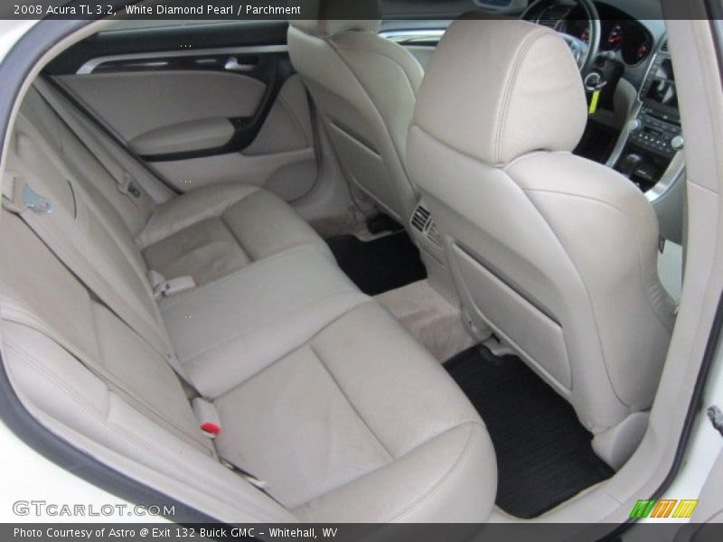 White Diamond Pearl / Parchment 2008 Acura TL 3.2
