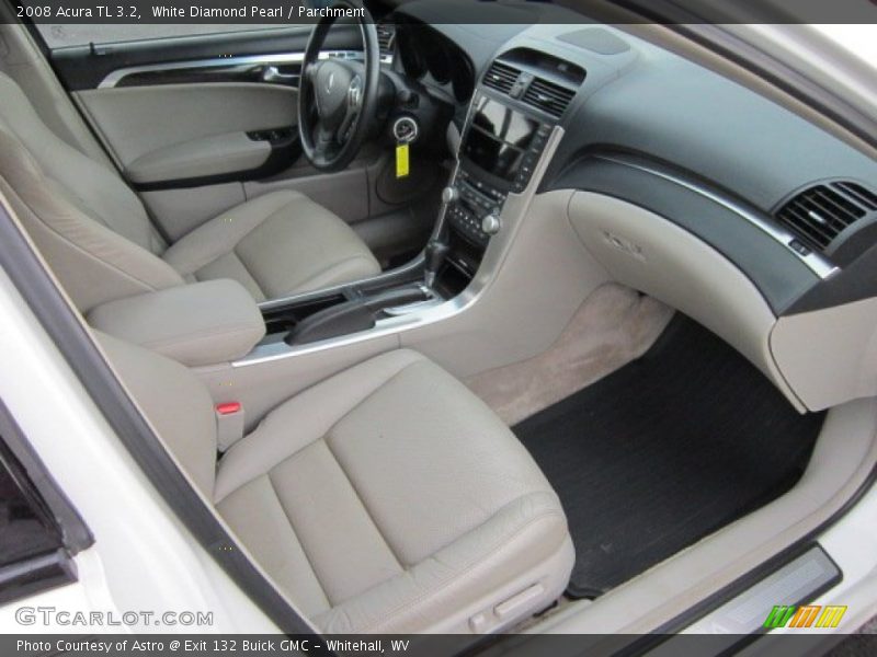 White Diamond Pearl / Parchment 2008 Acura TL 3.2