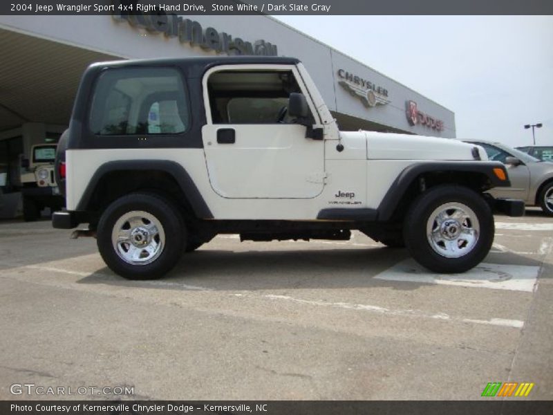 Stone White / Dark Slate Gray 2004 Jeep Wrangler Sport 4x4 Right Hand Drive