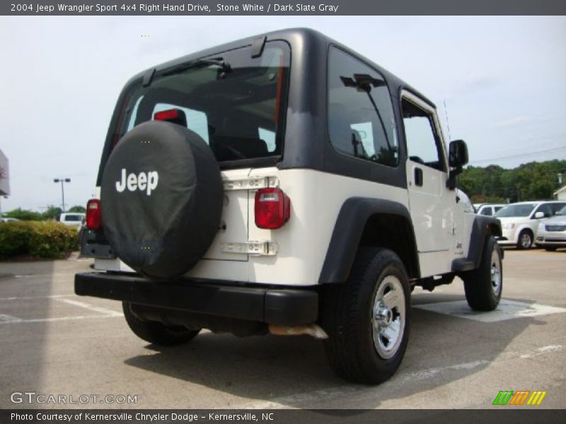 Stone White / Dark Slate Gray 2004 Jeep Wrangler Sport 4x4 Right Hand Drive