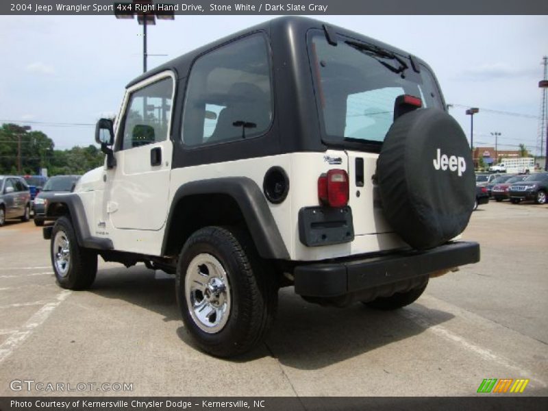 Stone White / Dark Slate Gray 2004 Jeep Wrangler Sport 4x4 Right Hand Drive