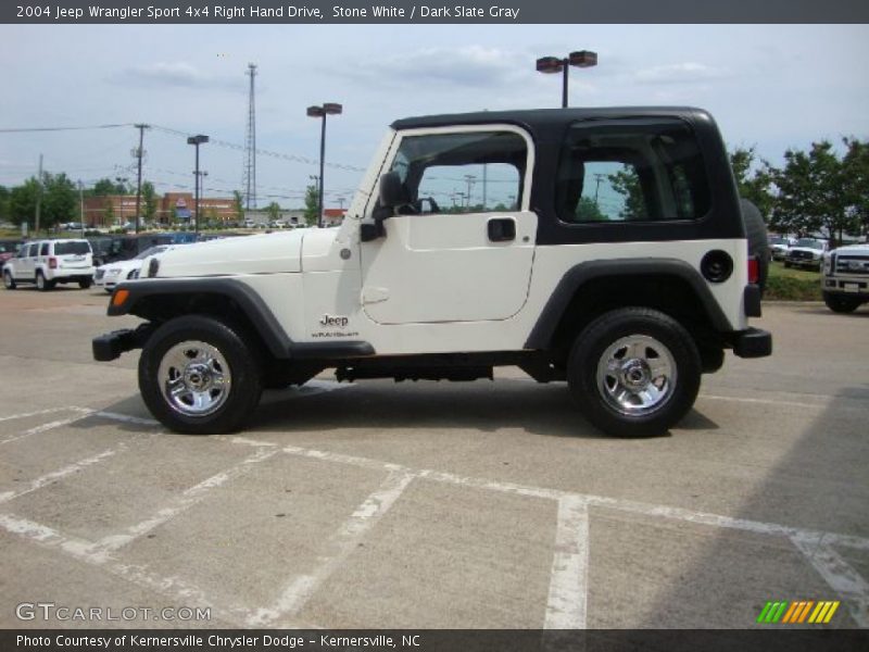 Stone White / Dark Slate Gray 2004 Jeep Wrangler Sport 4x4 Right Hand Drive