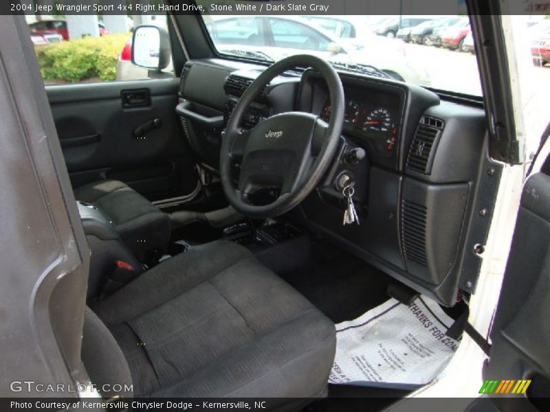 Stone White / Dark Slate Gray 2004 Jeep Wrangler Sport 4x4 Right Hand Drive