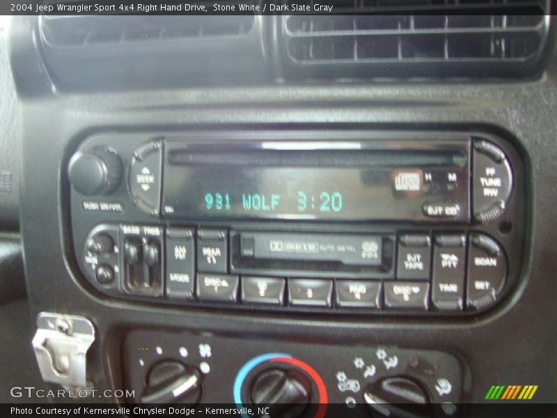 Stone White / Dark Slate Gray 2004 Jeep Wrangler Sport 4x4 Right Hand Drive