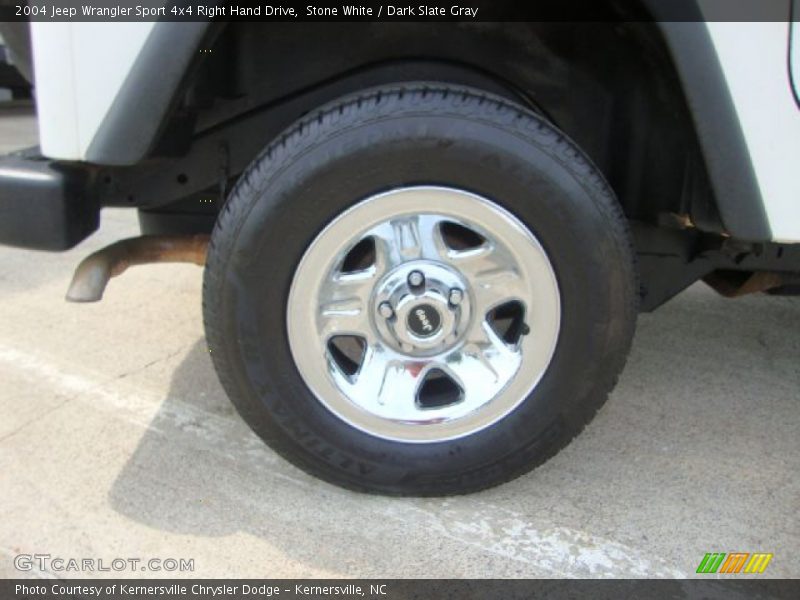 Stone White / Dark Slate Gray 2004 Jeep Wrangler Sport 4x4 Right Hand Drive