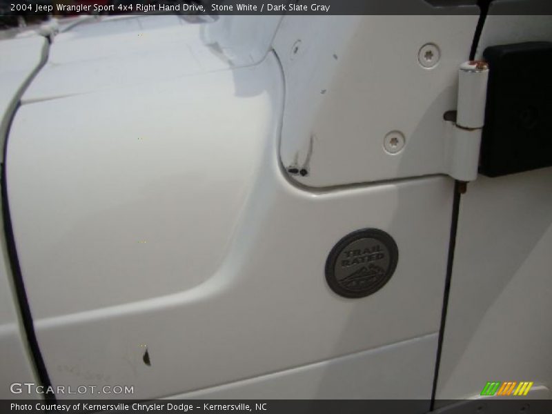 Stone White / Dark Slate Gray 2004 Jeep Wrangler Sport 4x4 Right Hand Drive