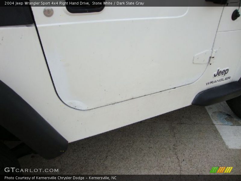 Stone White / Dark Slate Gray 2004 Jeep Wrangler Sport 4x4 Right Hand Drive