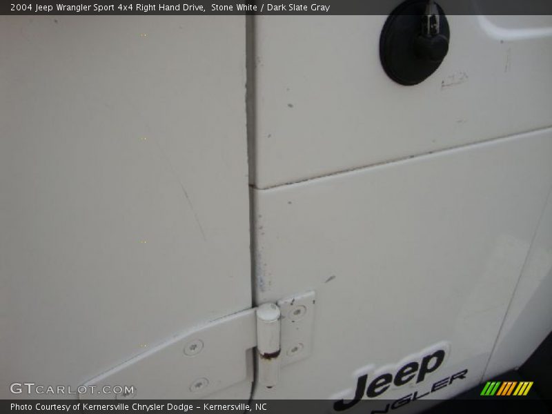 Stone White / Dark Slate Gray 2004 Jeep Wrangler Sport 4x4 Right Hand Drive