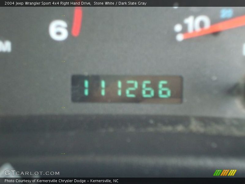 Stone White / Dark Slate Gray 2004 Jeep Wrangler Sport 4x4 Right Hand Drive