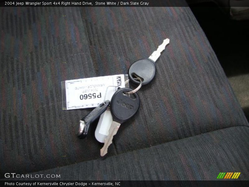 Stone White / Dark Slate Gray 2004 Jeep Wrangler Sport 4x4 Right Hand Drive