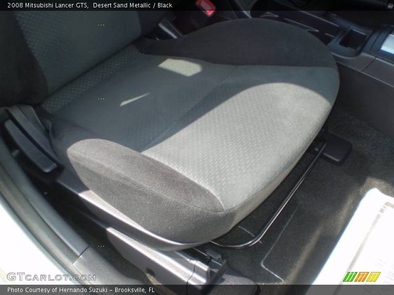 Desert Sand Metallic / Black 2008 Mitsubishi Lancer GTS