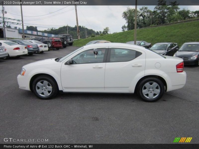 Stone White / Dark Slate Gray 2010 Dodge Avenger SXT