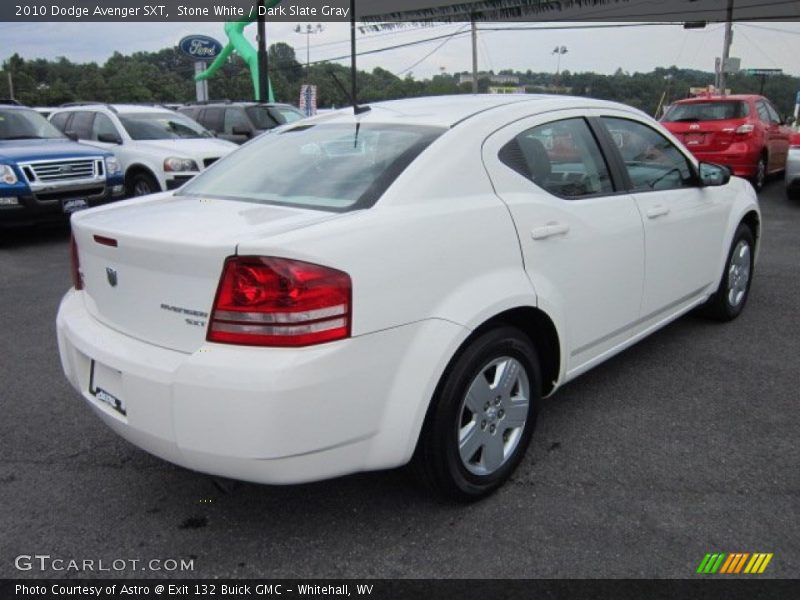 Stone White / Dark Slate Gray 2010 Dodge Avenger SXT
