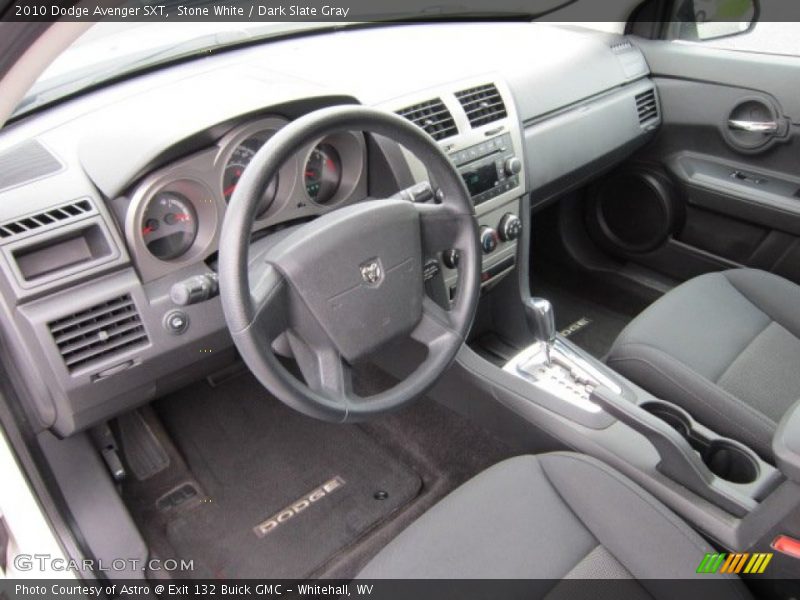 Stone White / Dark Slate Gray 2010 Dodge Avenger SXT