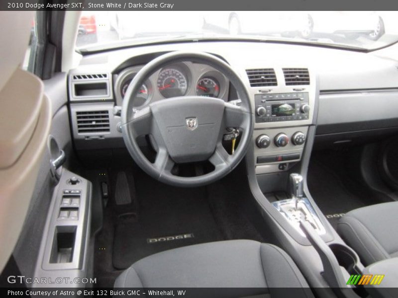Stone White / Dark Slate Gray 2010 Dodge Avenger SXT