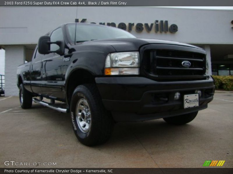 Black / Dark Flint Grey 2003 Ford F250 Super Duty FX4 Crew Cab 4x4