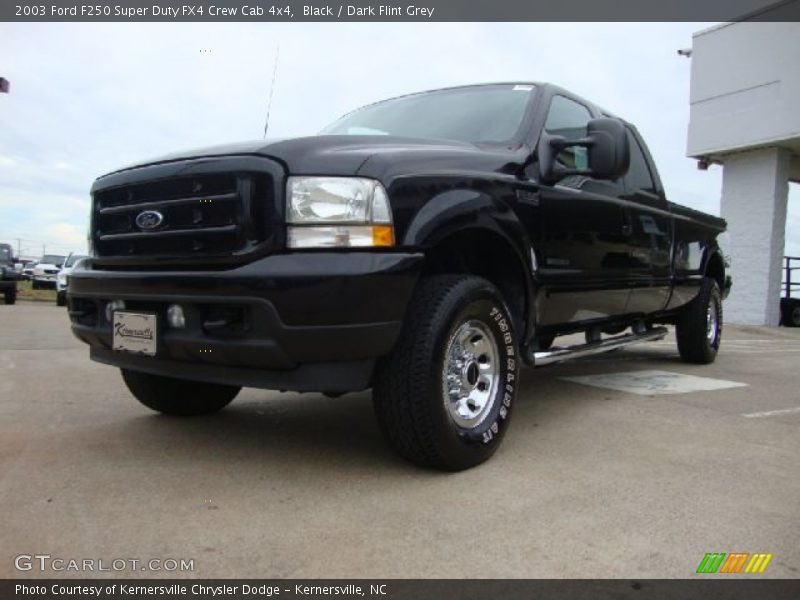 Black / Dark Flint Grey 2003 Ford F250 Super Duty FX4 Crew Cab 4x4