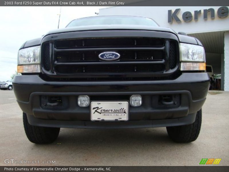 Black / Dark Flint Grey 2003 Ford F250 Super Duty FX4 Crew Cab 4x4