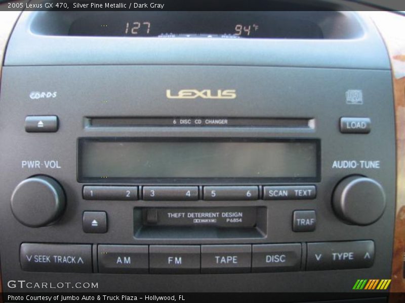 Silver Pine Metallic / Dark Gray 2005 Lexus GX 470