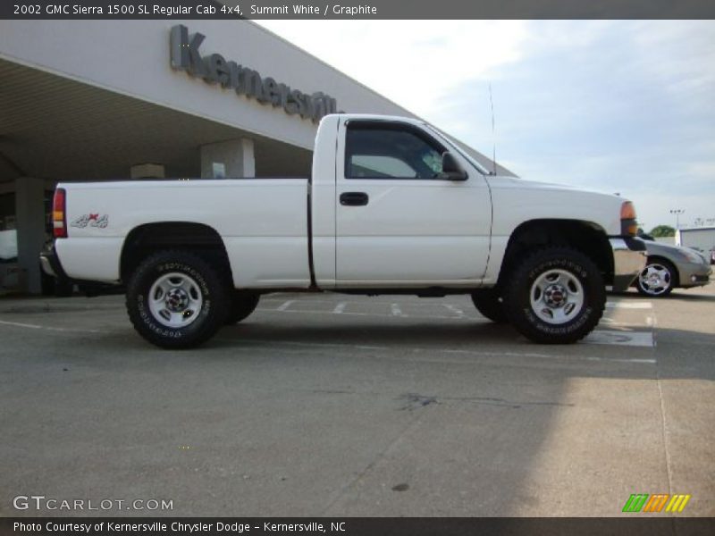 Summit White / Graphite 2002 GMC Sierra 1500 SL Regular Cab 4x4