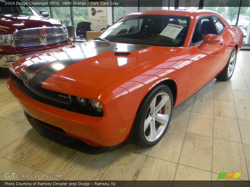 HEMI Orange / Dark Slate Gray 2009 Dodge Challenger SRT8