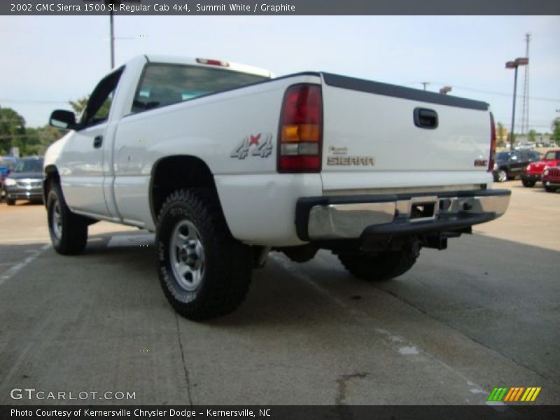 Summit White / Graphite 2002 GMC Sierra 1500 SL Regular Cab 4x4