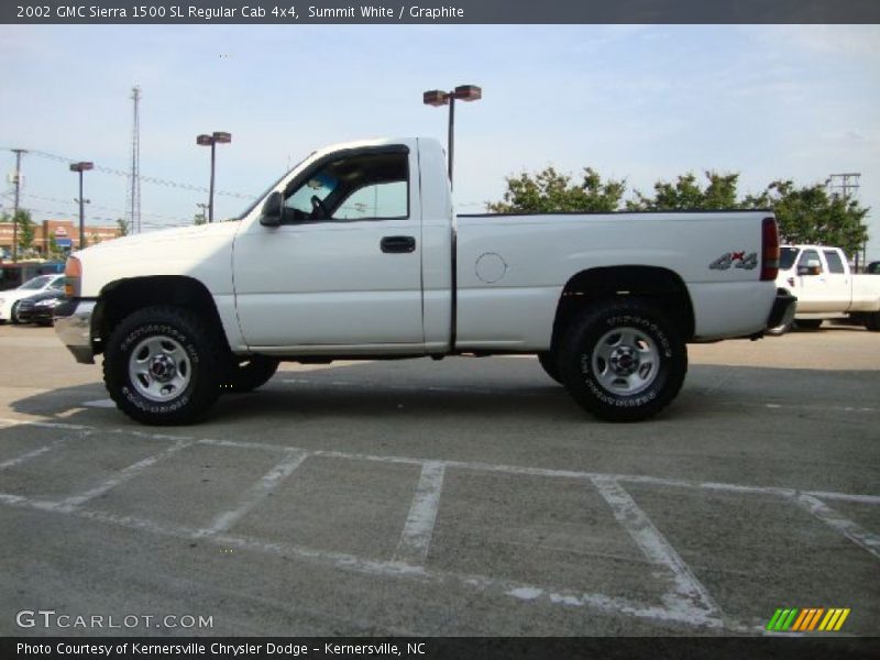 Summit White / Graphite 2002 GMC Sierra 1500 SL Regular Cab 4x4