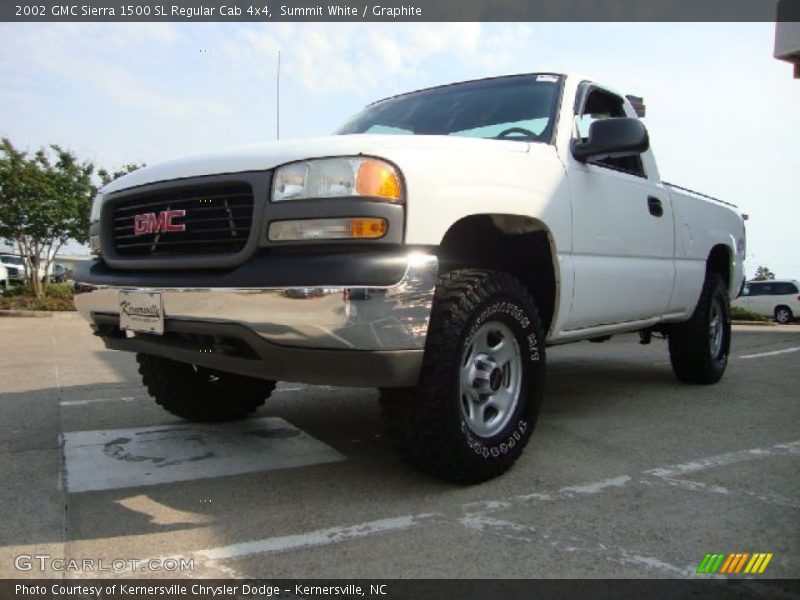 Summit White / Graphite 2002 GMC Sierra 1500 SL Regular Cab 4x4