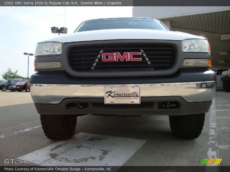 Summit White / Graphite 2002 GMC Sierra 1500 SL Regular Cab 4x4