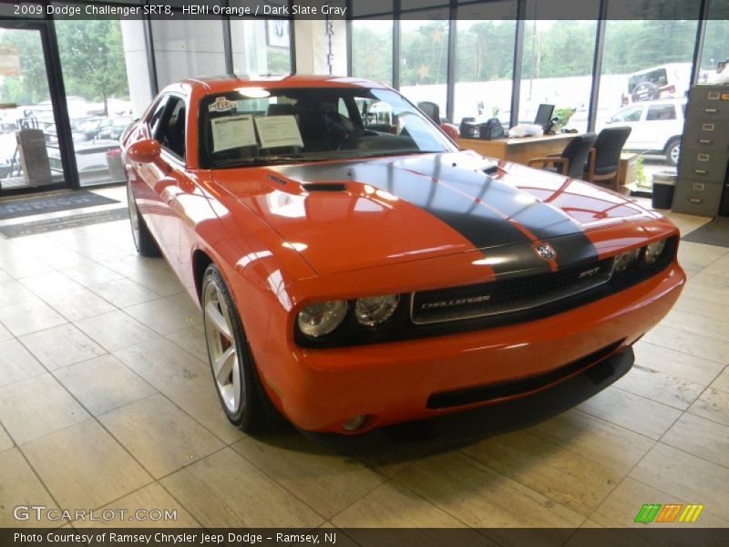 HEMI Orange / Dark Slate Gray 2009 Dodge Challenger SRT8