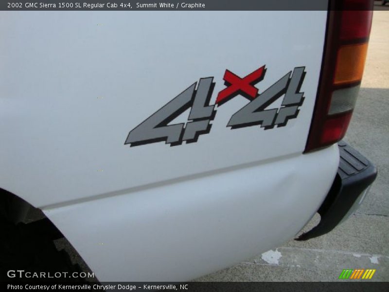 Summit White / Graphite 2002 GMC Sierra 1500 SL Regular Cab 4x4