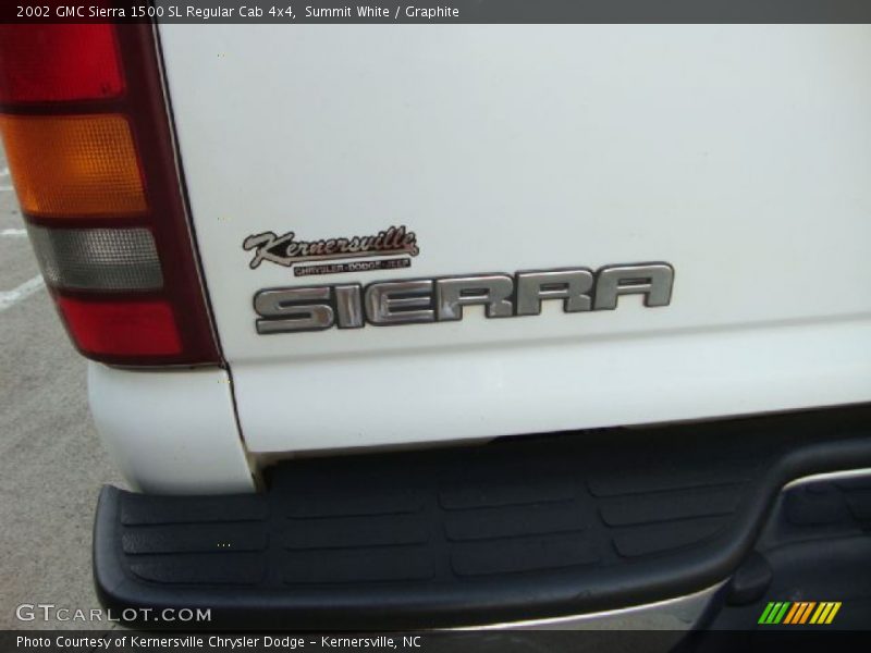 Summit White / Graphite 2002 GMC Sierra 1500 SL Regular Cab 4x4