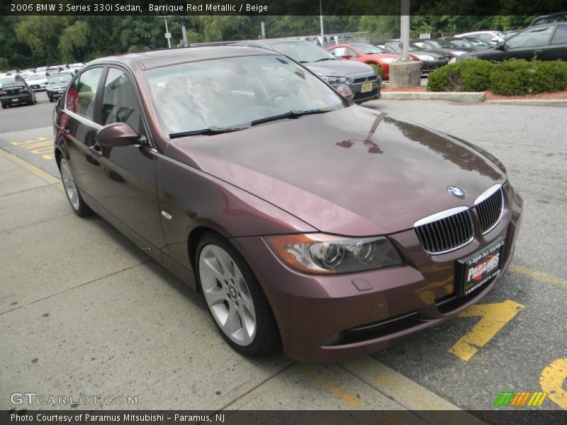 Barrique Red Metallic / Beige 2006 BMW 3 Series 330i Sedan