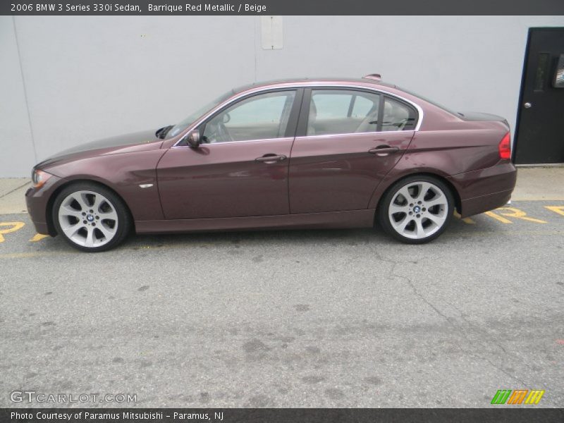 Barrique Red Metallic / Beige 2006 BMW 3 Series 330i Sedan