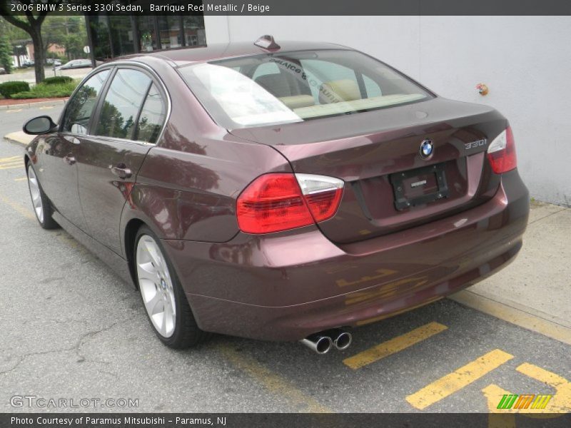 Barrique Red Metallic / Beige 2006 BMW 3 Series 330i Sedan
