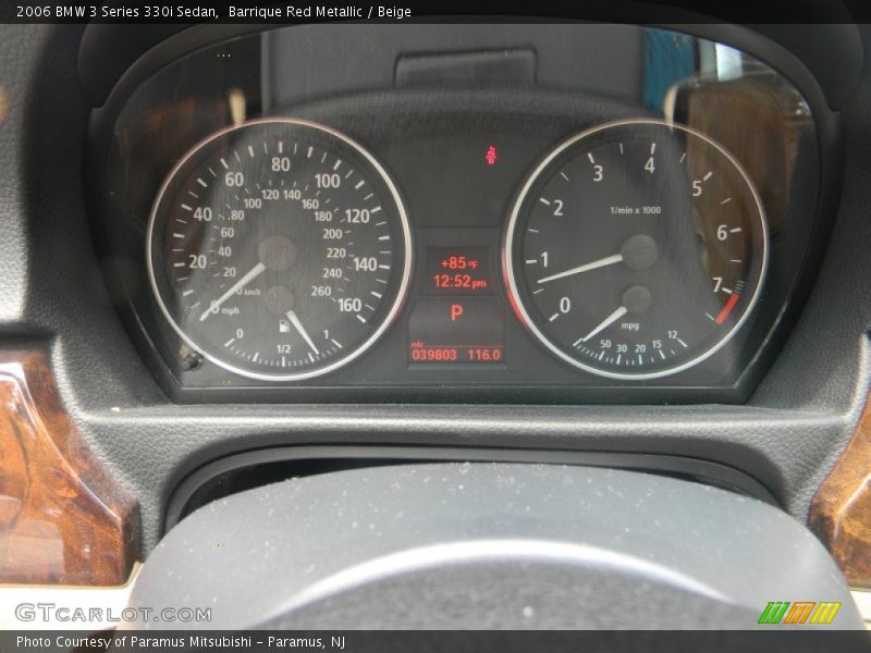 Barrique Red Metallic / Beige 2006 BMW 3 Series 330i Sedan